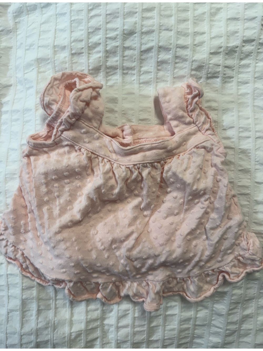 GAP Baby Light Pink Textured Baby doll Blouse